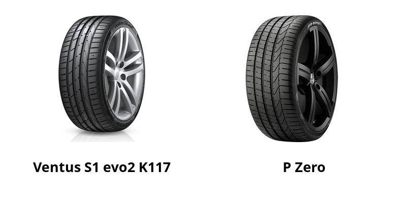 Hankook Ventus S1 evo2 K117 vs Pirelli P Zero