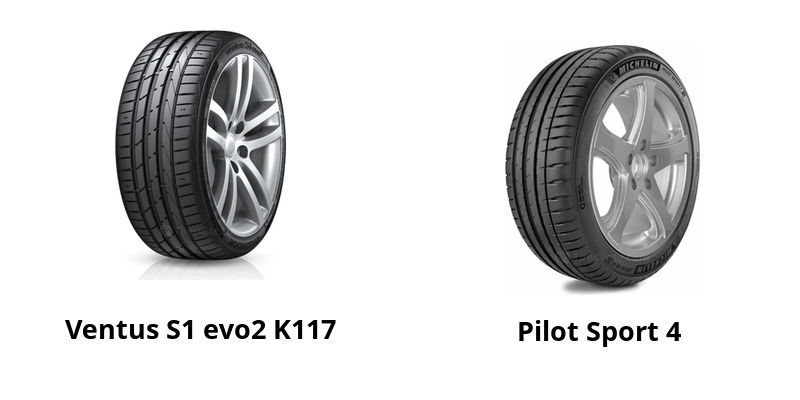 Hankook Ventus S1 evo2 K117 vs Michelin Pilot Sport 4