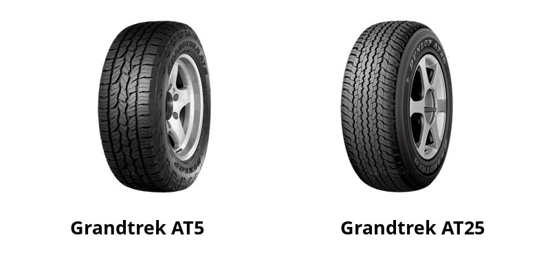 Dunlop Grandtrek AT5 vs Dunlop Grandtrek AT25