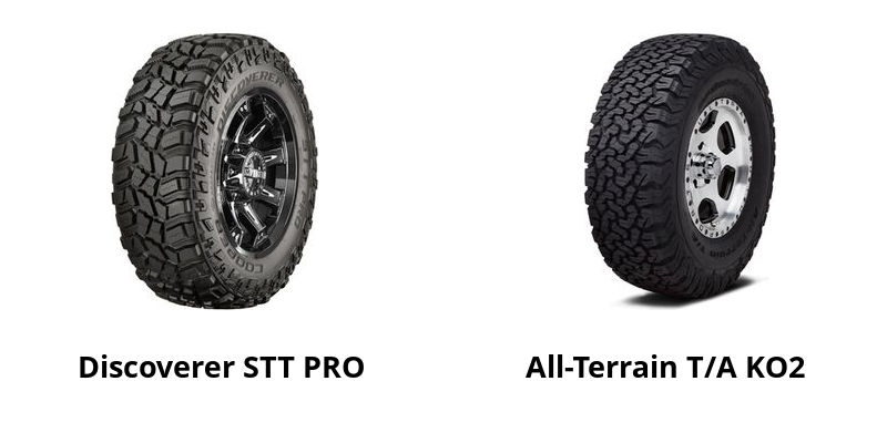 Cooper Discoverer STT PRO vs BFGoodrich All-Terrain T/A KO2