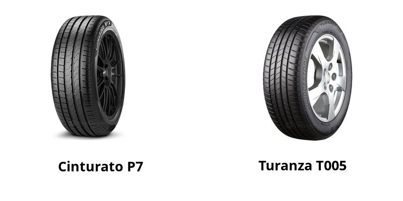 Pirelli Cinturato P7 vs Bridgestone Turanza T005