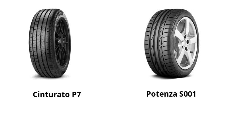 Pirelli Cinturato P7 vs Bridgestone Potenza S001