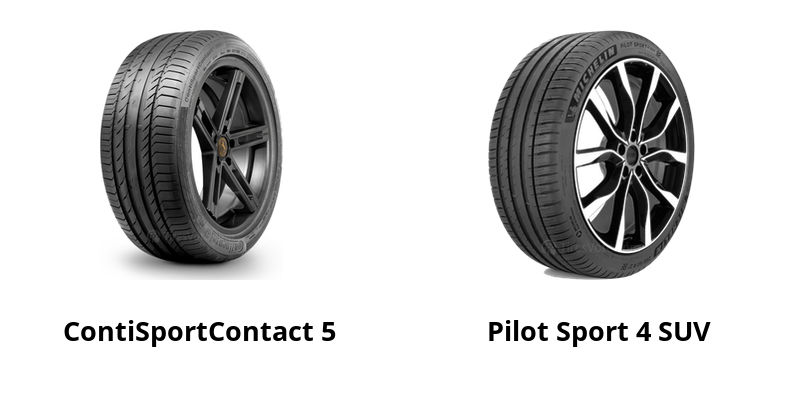 Continental ContiSportContact 5 vs Michelin Pilot Sport 4 SUV