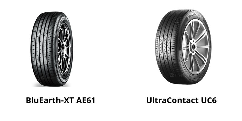 Yokohama BluEarth-XT AE61 vs Continental UltraContact UC6