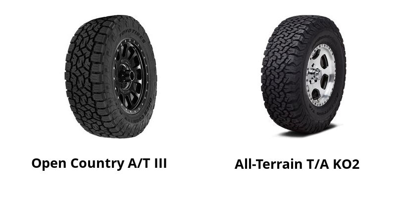 Toyo Open Country A/T III vs BFGoodrich All-Terrain T/A KO2