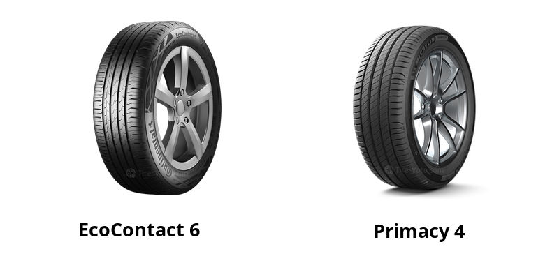 Primacy Continental 4 vs Michelin Data] 6 EcoContact [Test