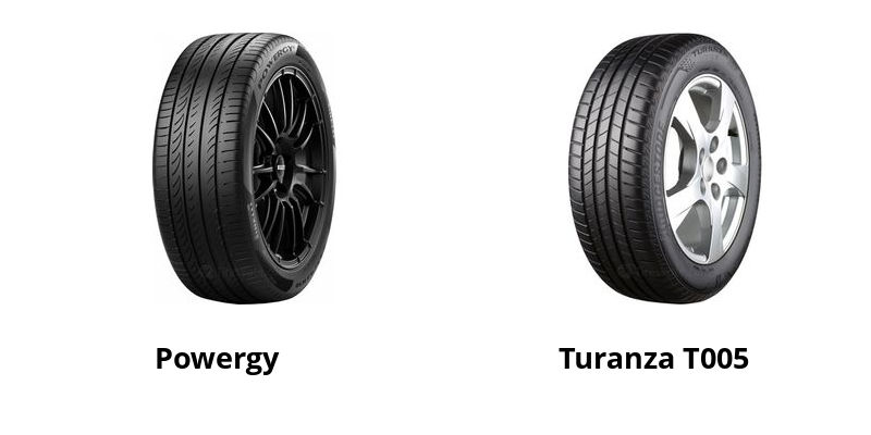 Pirelli Powergy vs Bridgestone Turanza T005
