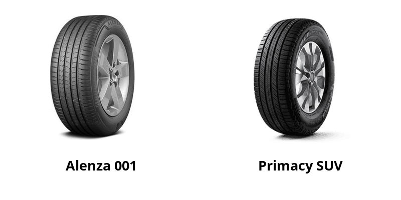 Alenza Data] [Test Bridgestone 001 Primacy Michelin vs SUV