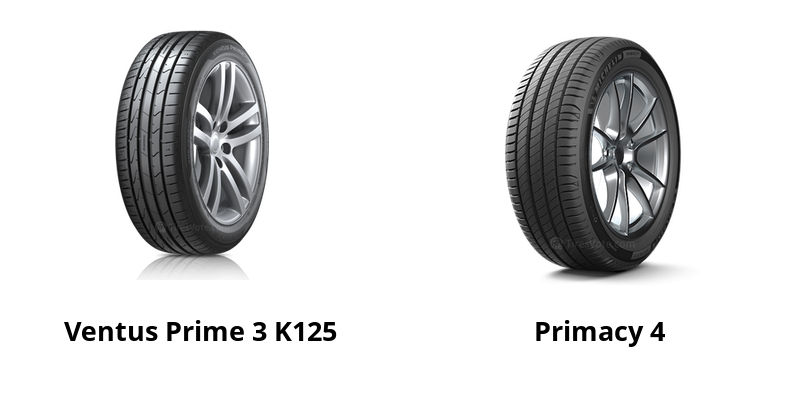 Hankook Ventus Prime 3 K125 vs Michelin Primacy 4