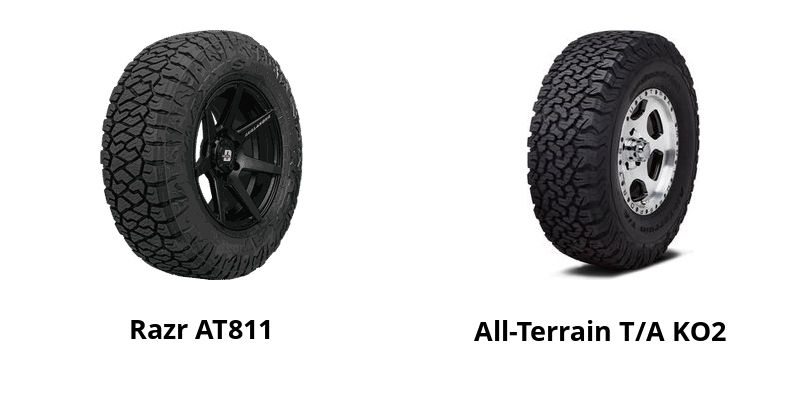 Maxxis Razr AT811 vs BFGoodrich All-Terrain T/A KO2