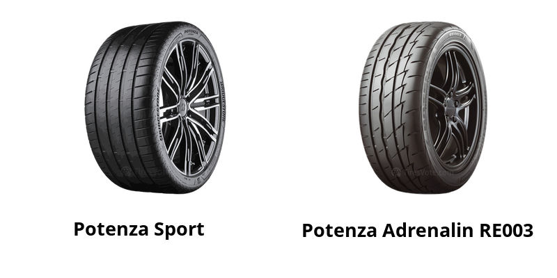 Bridgestone Potenza Sport vs Bridgestone Potenza Adrenalin RE003