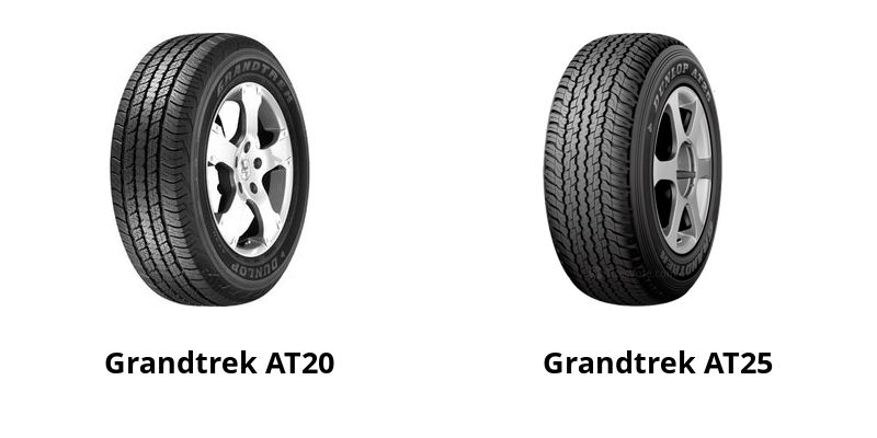 Dunlop Grandtrek AT20 vs Dunlop Grandtrek AT25