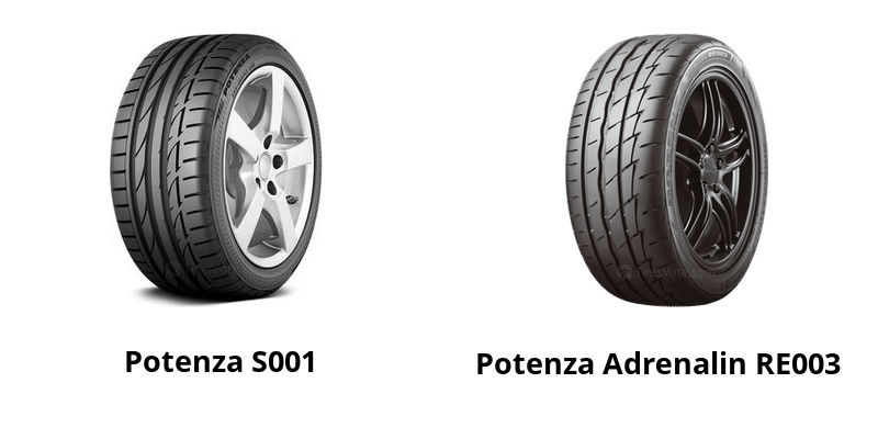 Bridgestone Potenza S001 vs Bridgestone Potenza Adrenalin RE003