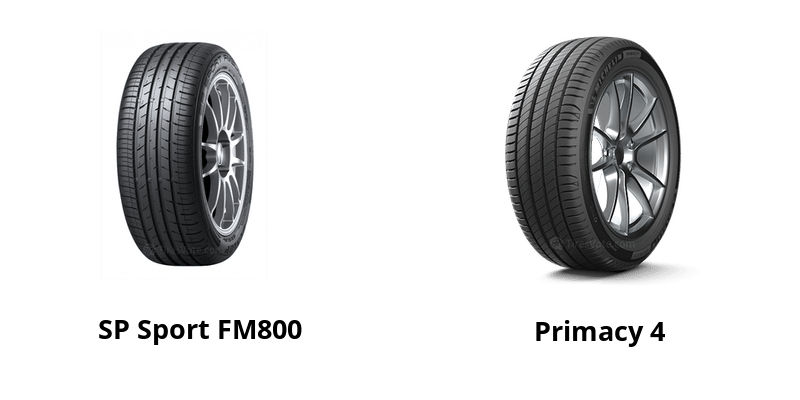 Dunlop SP Sport FM800 vs Michelin Primacy 4