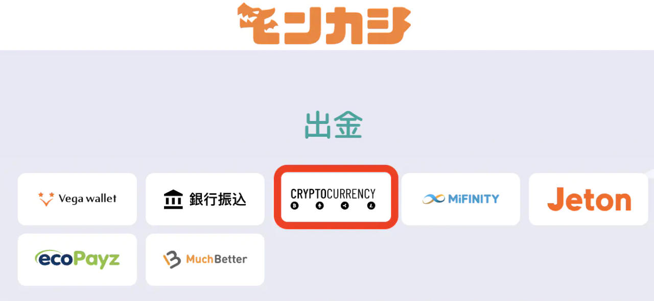ガイド 出金方法 仮想通貨出金 1