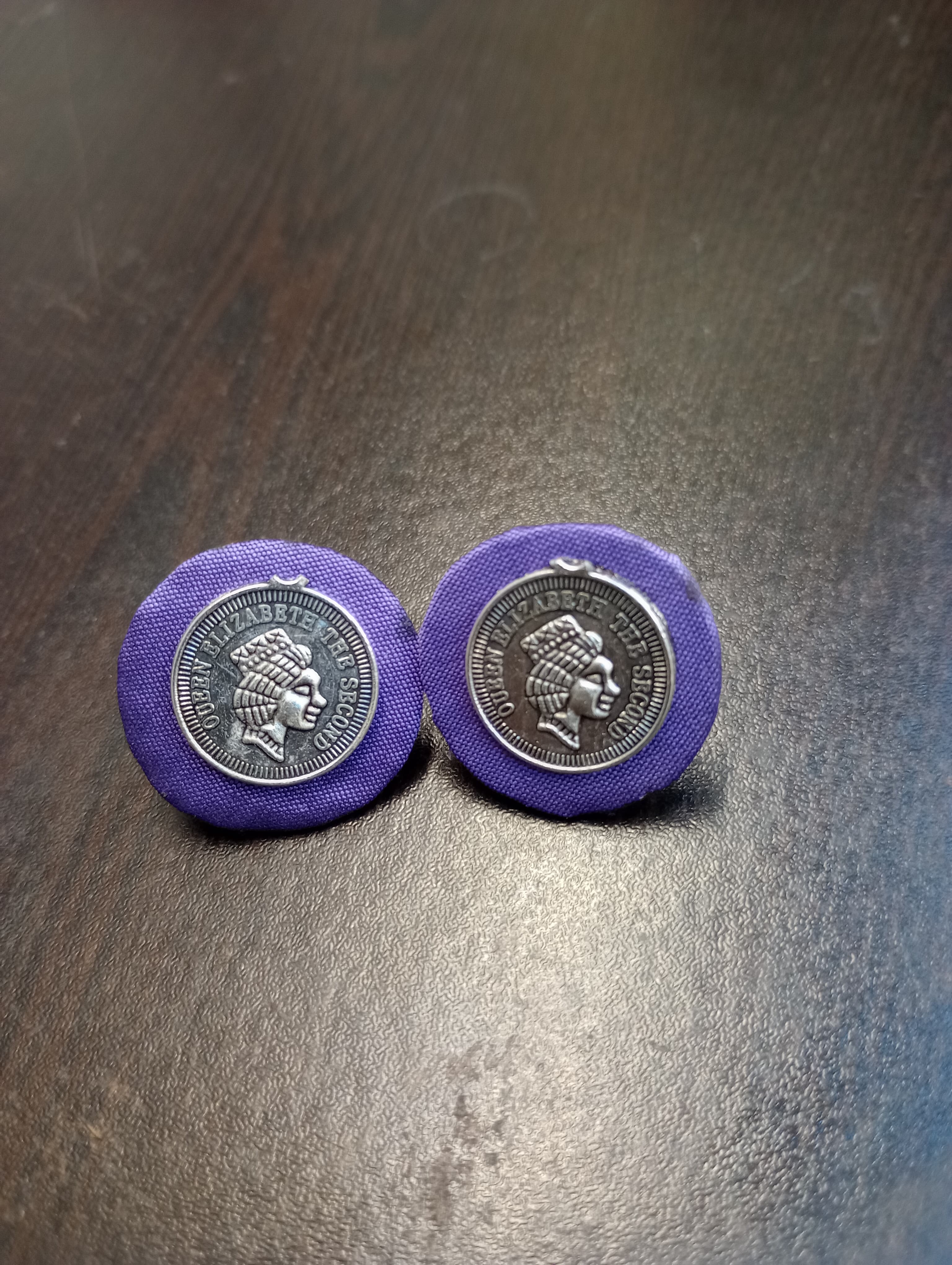 Fabric Earrings oxidis...