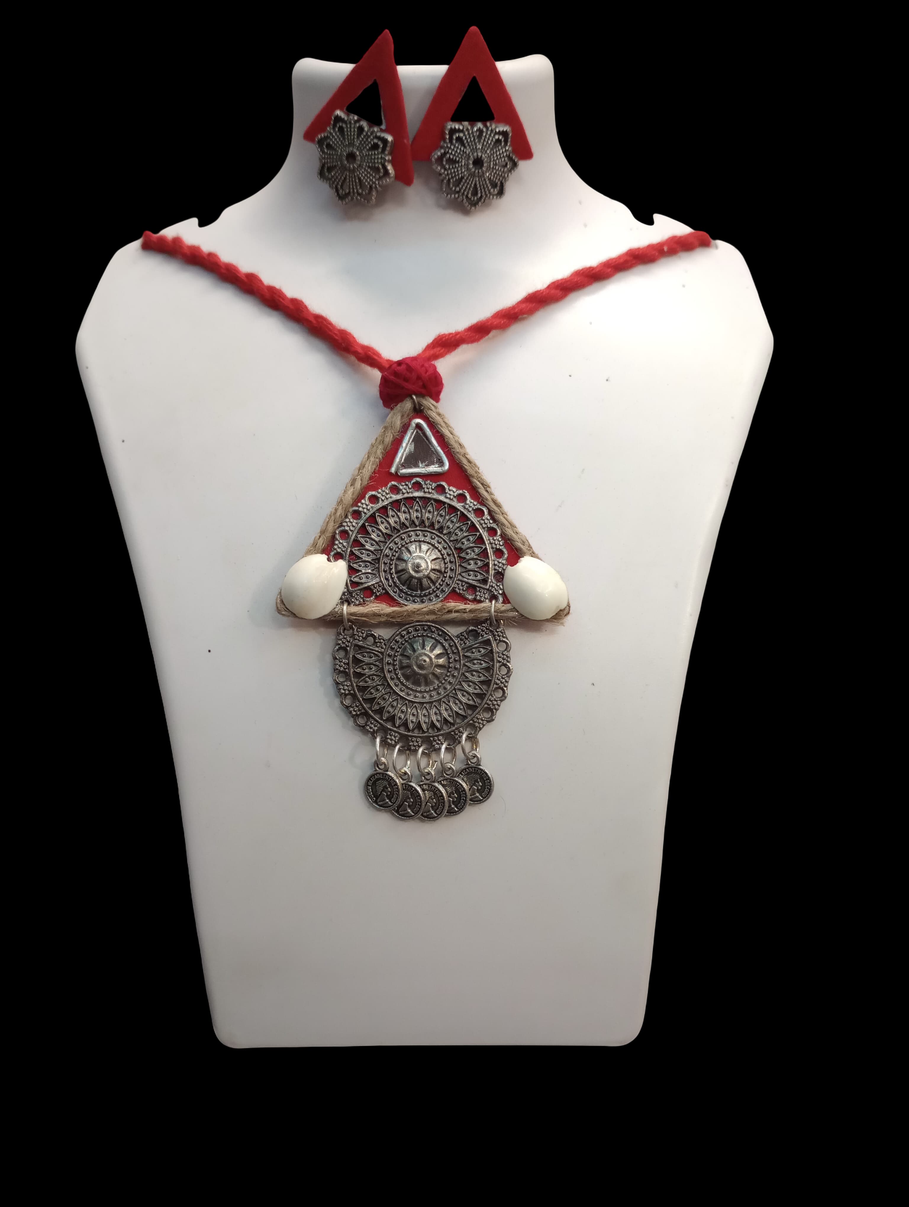 Fabric Oxidised Neckla...