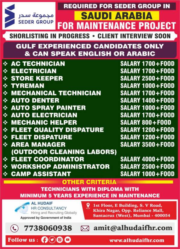 2: Maintenance Project Opportunities in Saudi Arabia