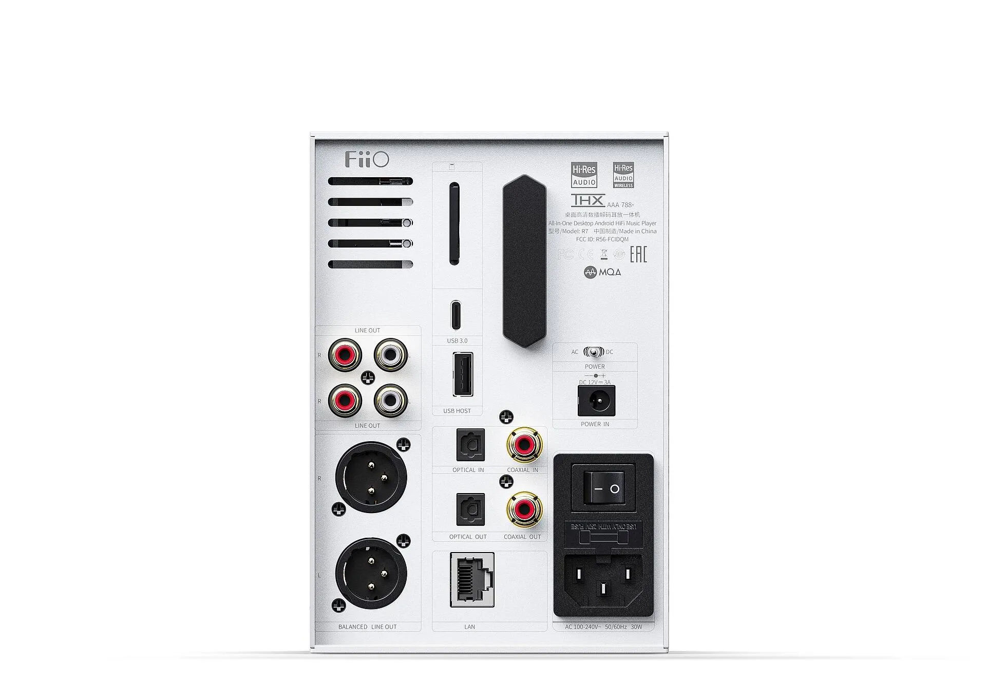 FiiO R7 Desktop Hi-Res Streaming DAC, Preamplifier and Headphone Amplifier(WHITE)