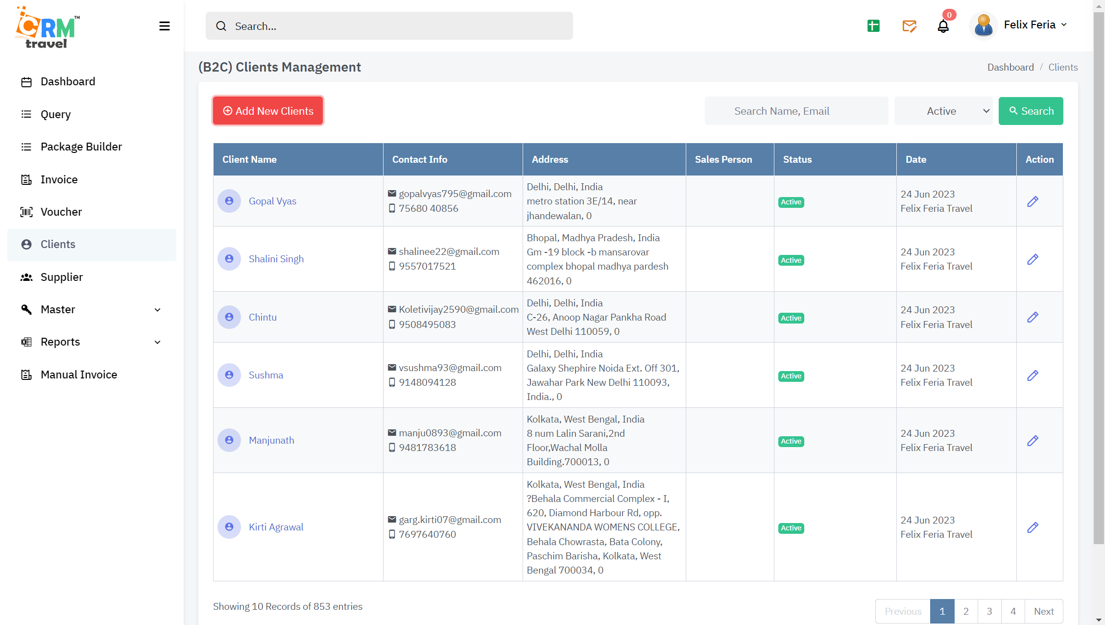 b2b travel crm