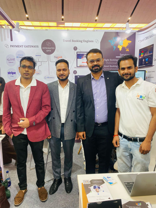 One Above Global DMC visited CRMtravel's stall at SATTE 2025 to meet with the team