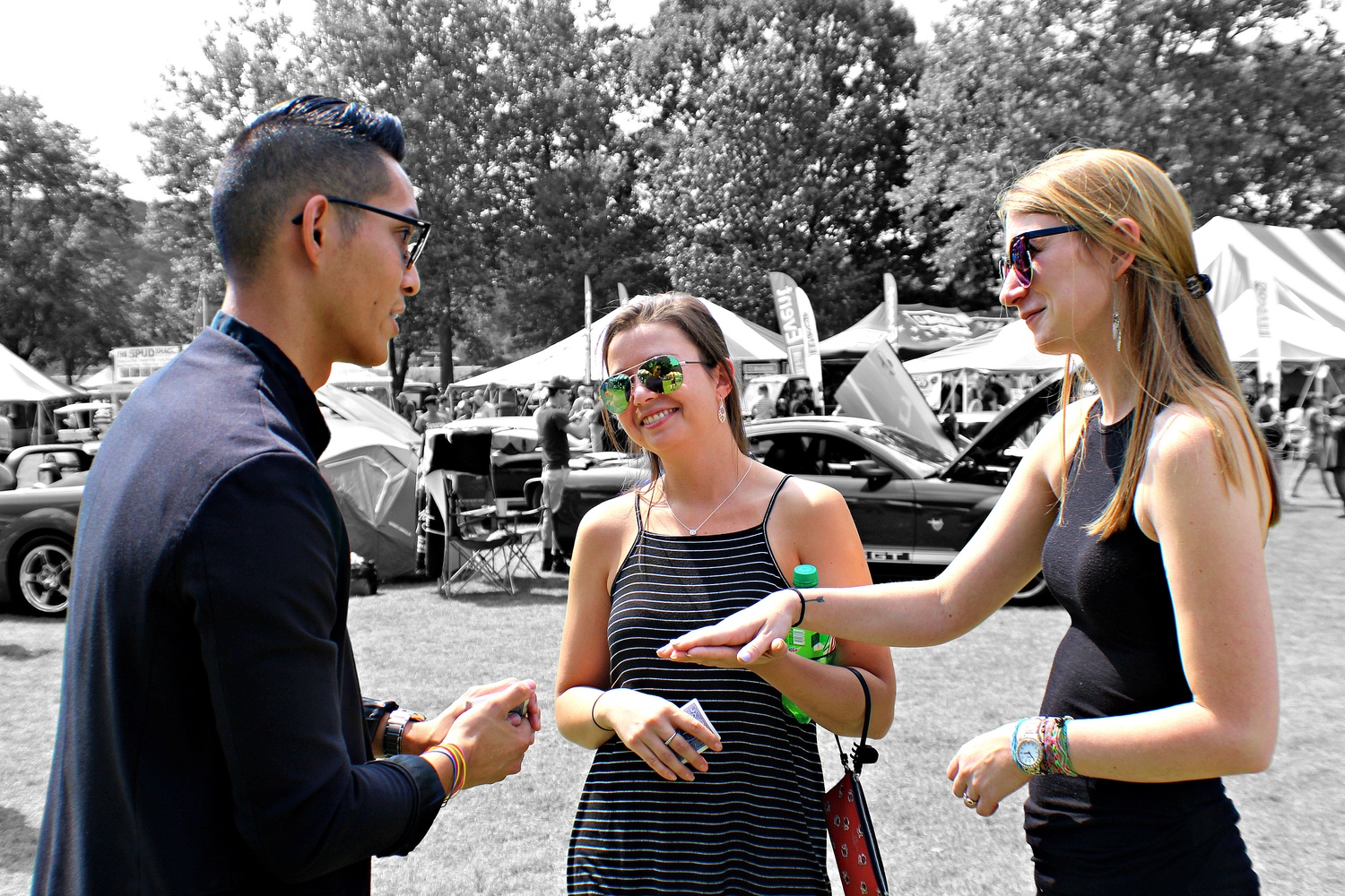 Magician Allen He performing at a festival in New York!