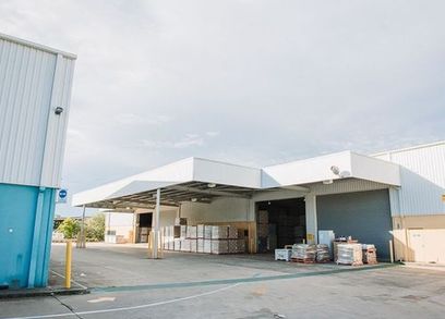 Standalone warehouse in secure logistics facility