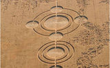 Circle creators John Lundberg, Wil Russell, Rob Irving and Mark Barnes flew to California to create crop circles in honor of the Korn band. The formation was created in two stages over two days in mature wheat.