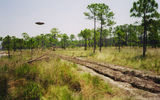 Photo experiment with a model in the form of a UFO