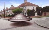 An artist's impression of a description of a UFO that landed at the intersection of Ashbourne and Whitfield roads.