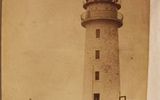 A postcard from the early 1900s showing the Flannan Islands lighthouse.