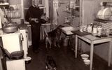 Vitaly Vinogradov in the kitchen of the artists ' attic