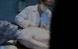 Footage from the recording of the autopsy of an alien