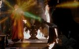 Elvira defeats the sorcerer