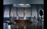 Interior de la nave espacial alienígena del planeta Metaluna