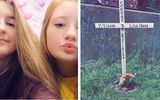 Photo: Savannah with a friend and a memorial cross near the bridge where a girl died
Translated by «Yandex.Translator»