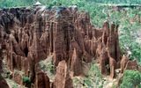 Valley Of The OMO. The area is dotted with sharp rocks.