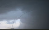 Rope tornado

The smallest and most common type of tornado. Their name they owe to the form, which resembles a rope. Despite its small size, rope tornadoes can still be dangerous for those who will meet on their way. "While a rope tornado look weaker than large, some become more intense when constrict and contract," — said the prediction Center NOAA's storm (USA).

© deepspacedave | Shutterstock
Translated by «Yandex.Translator»