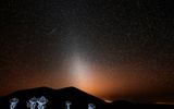 The zodiacal light, visible for Submillimeter array from the top of Mauna Kea
Translated by «Yandex.Translator»