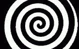 Aftereffect of motion

Stare for 30 seconds at the center of the rotating spiral. Now move the view of the objects in the room or on someone's face.
Translated by «Yandex.Translator»