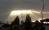 Sun rays through the clouds
Translated by «Yandex.Translator»