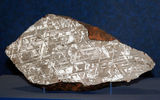 Widmanstatten figure on the cut surface of the meteorite
Translated by «Yandex.Translator»