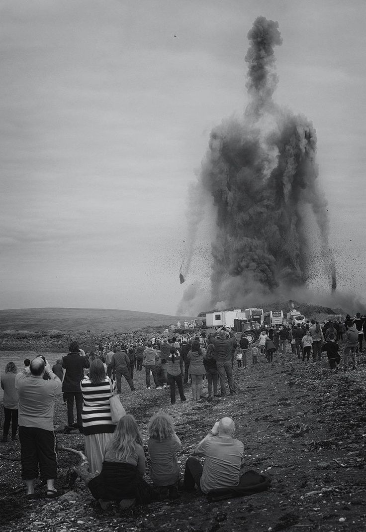 The destruction of the Cockenzie Power Station, Scotland, 2015