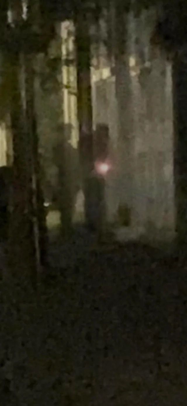 A fragment of a photo with a ghost