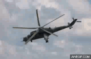 La frecuencia de los movimientos de las palas de un helicóptero coincide con la frecuencia de fotogramas por segundo de la cámara
Traducido del servicio de «Yandex.Traductor»
