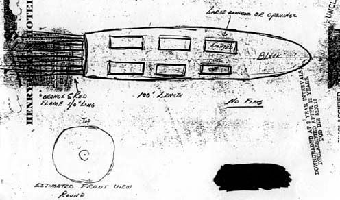 Descripción de un objeto similar a un cohete dada por D. Whitted