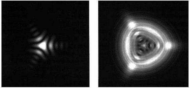 Blurred image of the star is not concentric circular shape, but instead more like a square, or a triangle means that the mirror of the telescope is strongly clamped in the frame.
Translated by «Yandex.Translator»