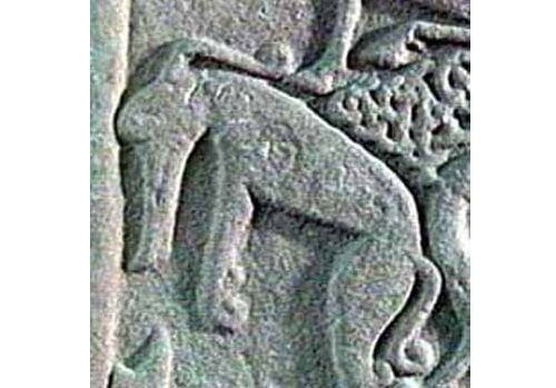 Kelpie on ancient bas-relief
Translated by «Yandex.Translator»