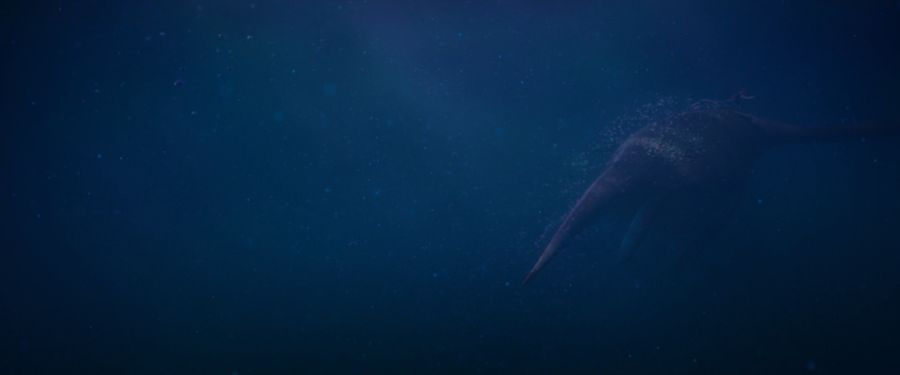 The silhouette of the Loch ness monster underwater
Translated by «Yandex.Translator»