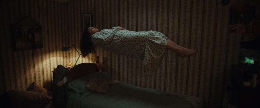 The victim of the sorcerer levitated above the bed
Translated by «Yandex.Translator»